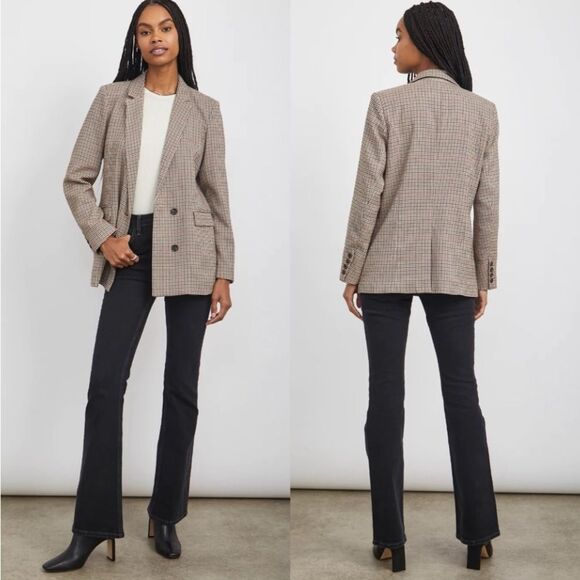 NWT Rails Jac Blazer in Cambridge Plaid Size MEDIUM - Picture 2 of 14